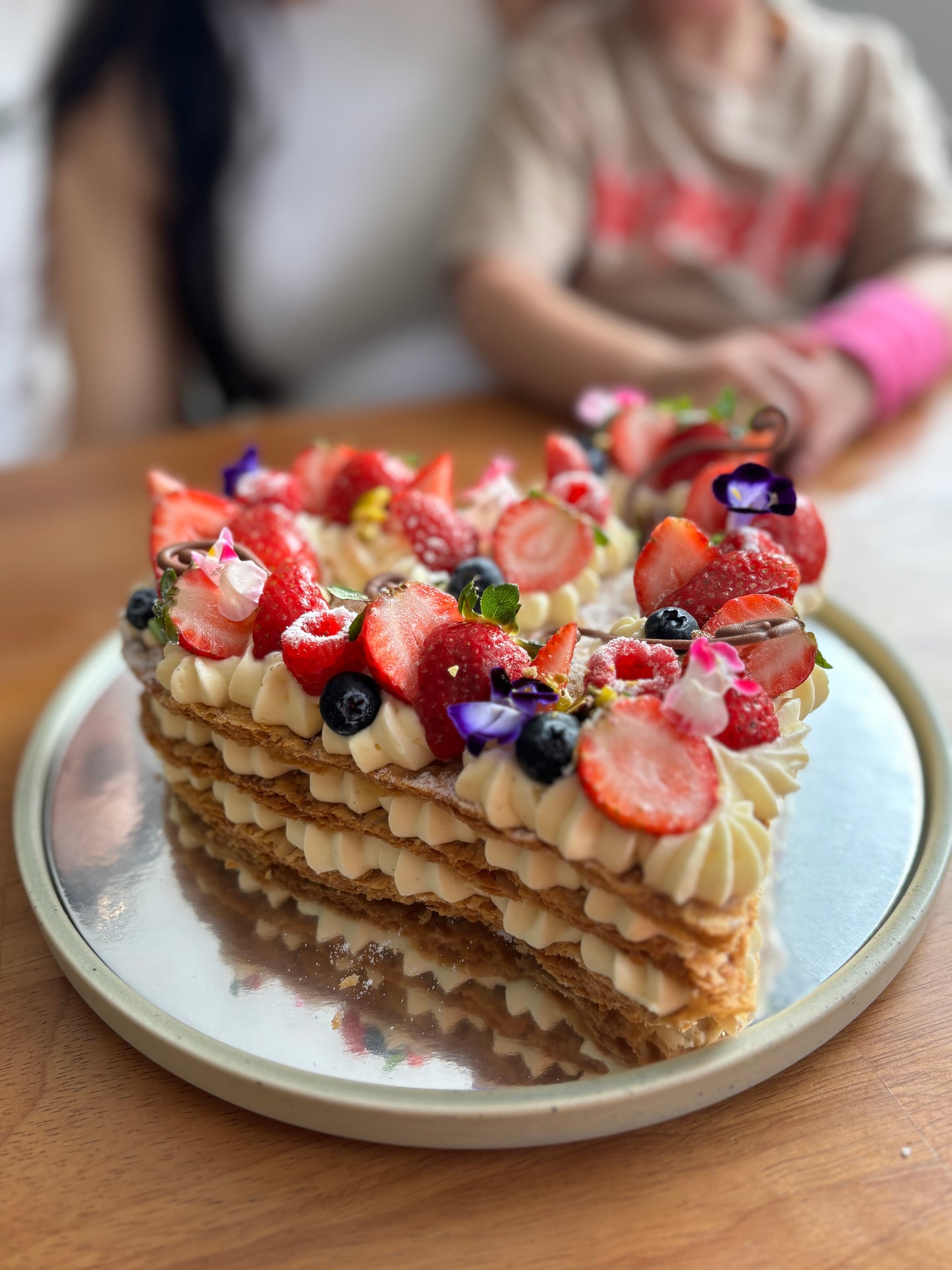 Millefoglie Heart Cake